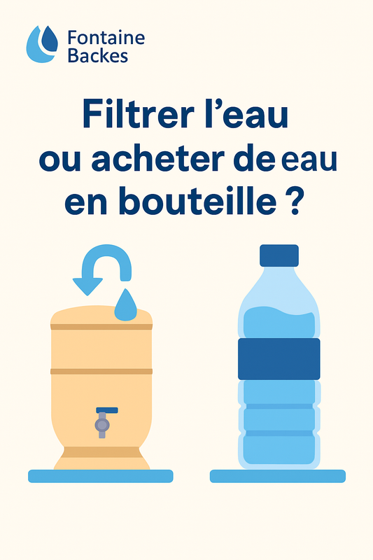 Filtrer l'eau du robinet ou acheter de l'eau en bouteille : que choisir ?