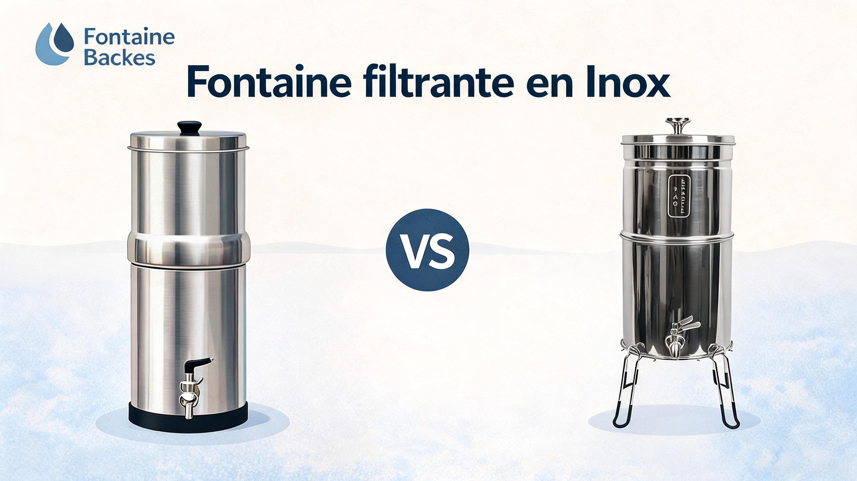 Fontaine filtrante en inox : guide complet pour bien choisir en 2026 Image