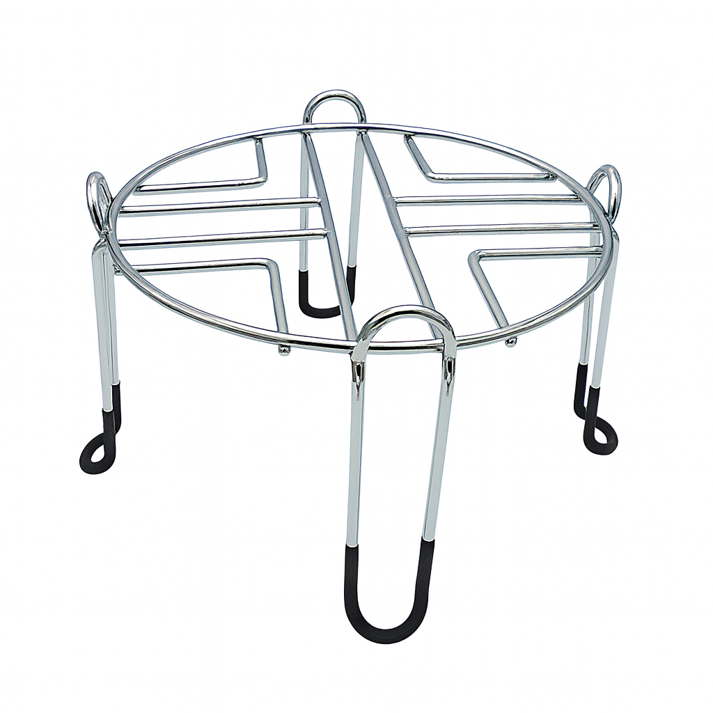 Socle antidérapant en inox pour fontaines filtrantes en acier inoxydable