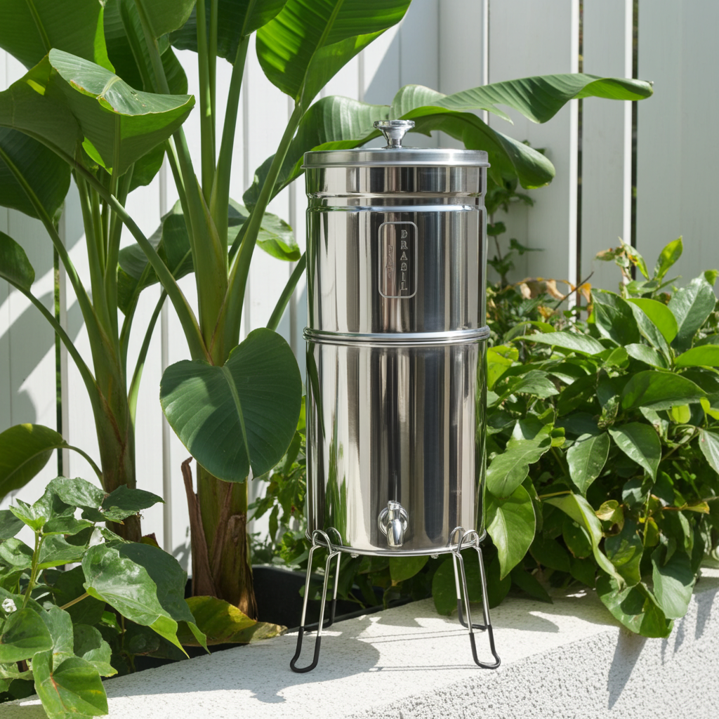 Fontaine filtrante en inox 8 Litres - STEFANI