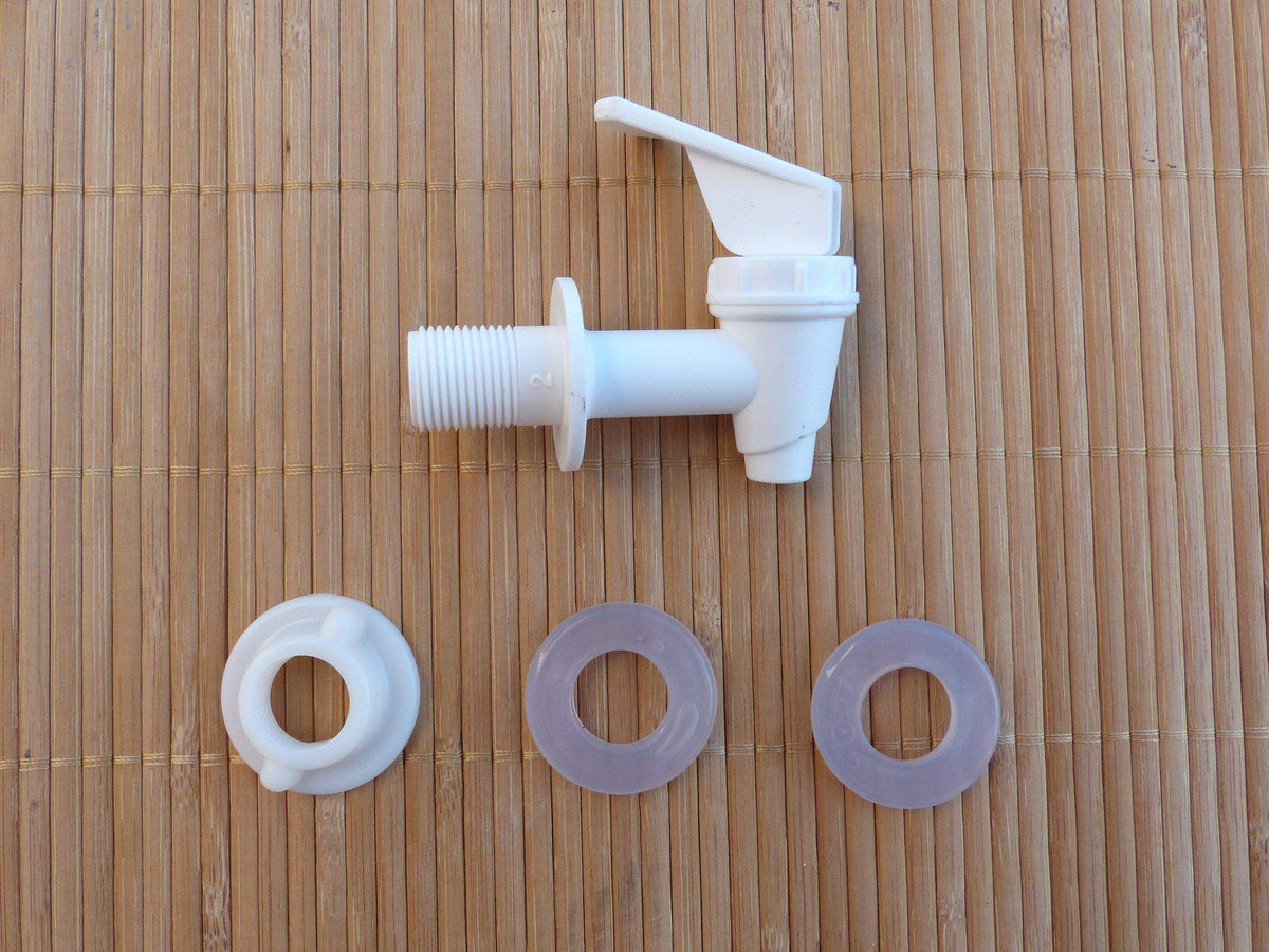 Robinet blanc pour fontaine filtrante FLEX et CRYSTAL - Fontaine backes