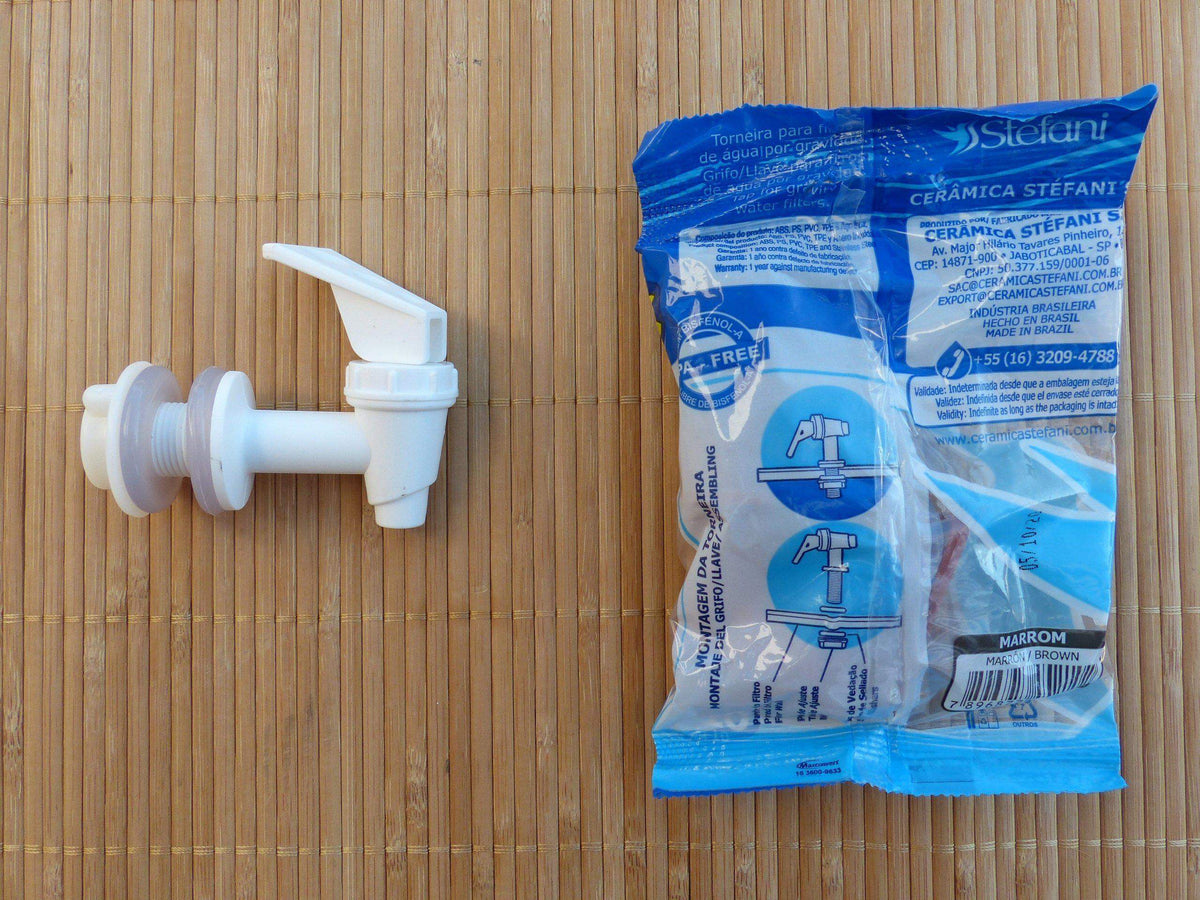 Robinet blanc pour fontaine filtrante FLEX et CRYSTAL - Fontaine backes