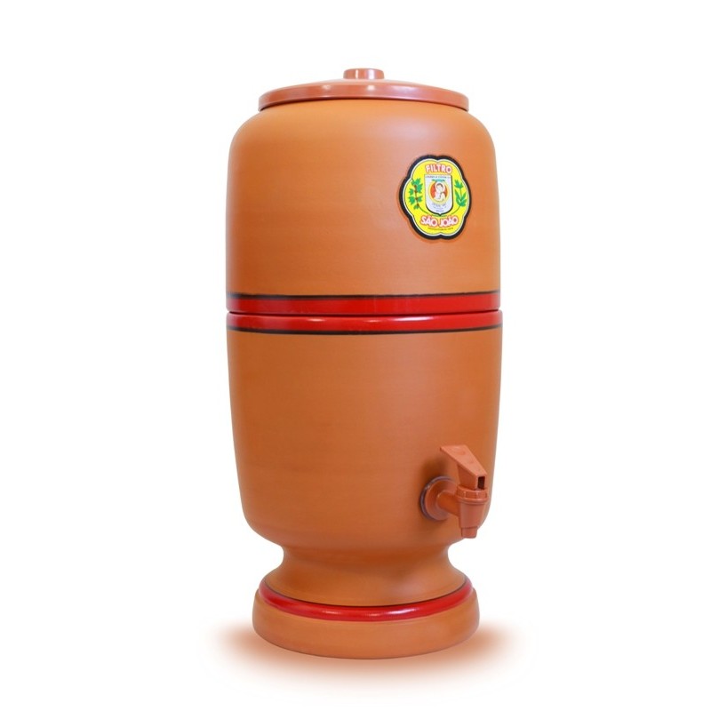 Fontaine à eau filtrante 4 litres en terre cuite – Filtre à eau Sao Joao Imperméabilisé